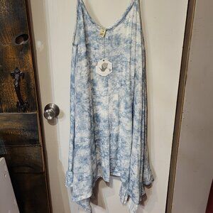 NWT LAZY SUNDAYS ASYMMETRICAL MINI DRESS SZ S